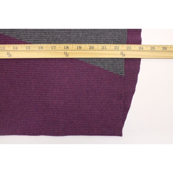 Smartwool Women's Sangria Colorblock Ribbed Merino Wool Crewneck Sweater Sz S - Picture 5 of 11